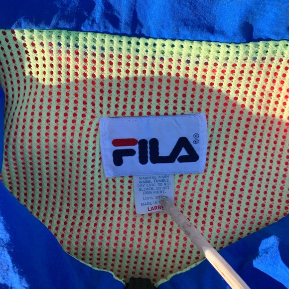 Vintage Fila Windbreaker 90s Size Large - Picture 5 of 5